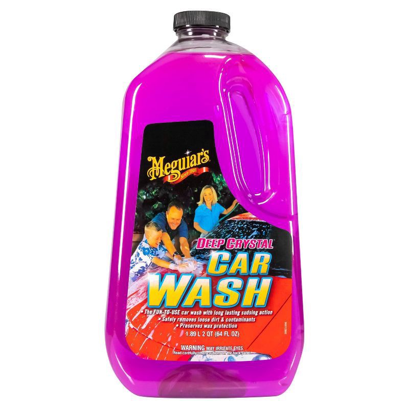 slide 1 of 8, Meguiar's 64oz Deep Crystal Car Wash, 64 oz