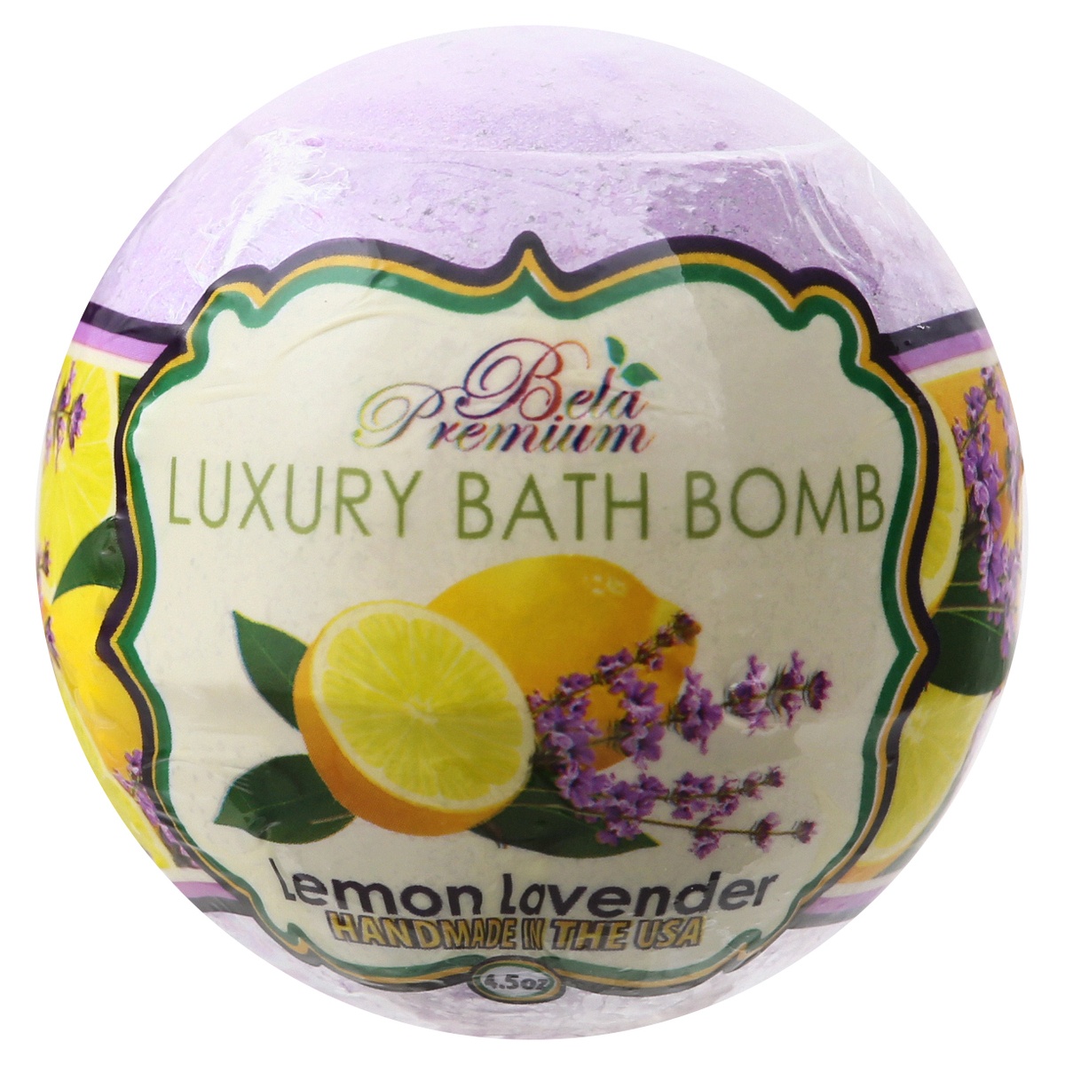 slide 1 of 1, Bela Premium Lemon Lavender Bath Bomb, 4.5 oz