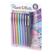 slide 28 of 29, Paper Mate 1979423 Flair Felt Tip Pens, Medium Point (0.7mm), Limited Edition Candy Pop Pack, 16 ct