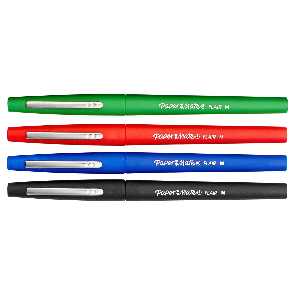 slide 2 of 4, Paper Mate Flair Felt Tip Pens, Medium Point, Business Colors, 4 ct