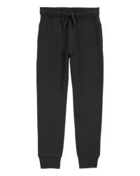 Carter's Kid Pull-On Drawstring Joggers - Black - Size 7