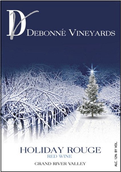 slide 1 of 1, Debonne Vineyards Holiday Rouge Wine, 750 ml