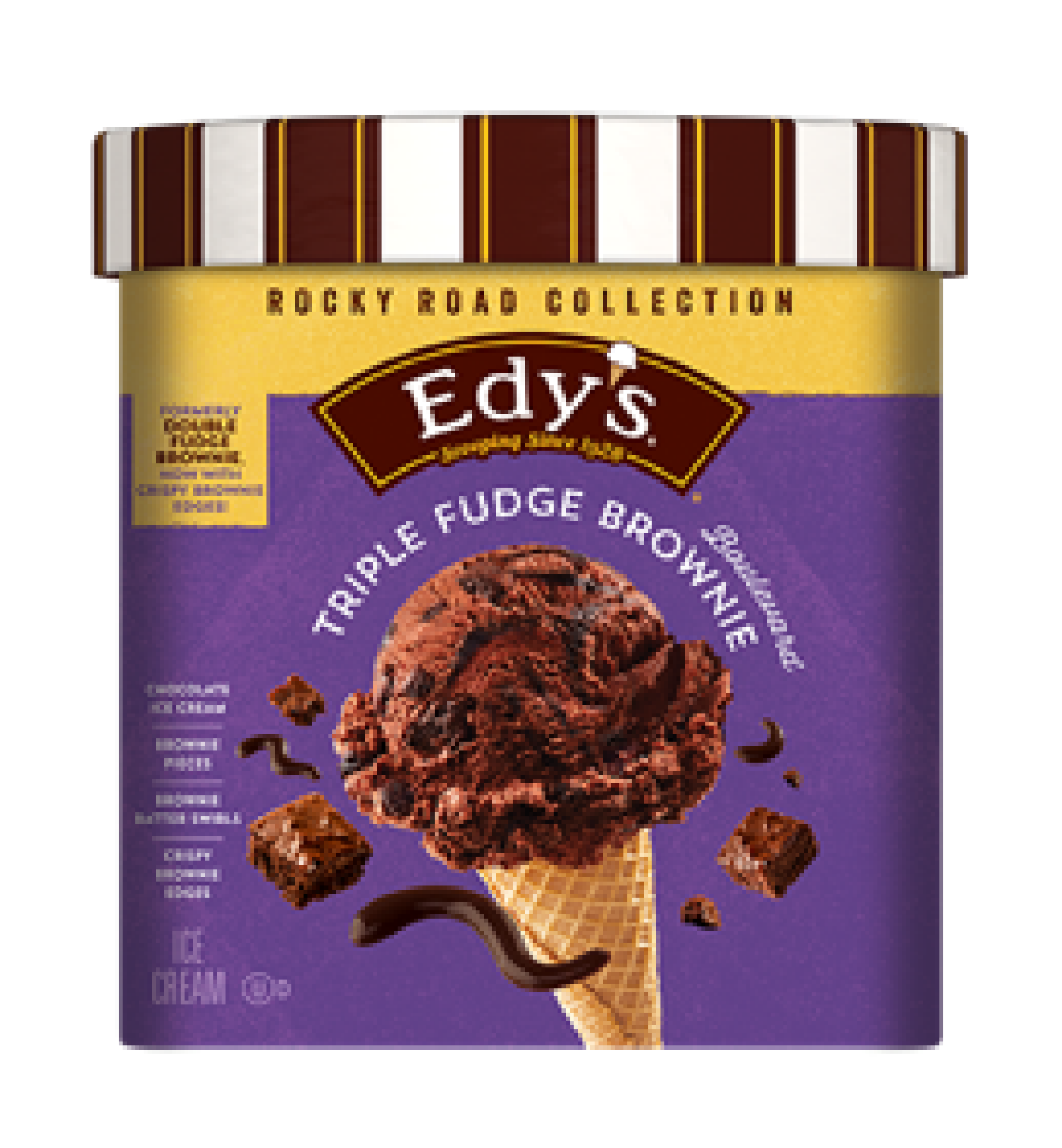 slide 1 of 1, Edy's Edy’s Extra Triple Fudge Brownie, 1.5 Qt, 1.5 qt