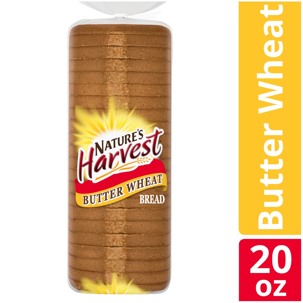 slide 2 of 9, Nature's Harvest Butter Bread, 20 oz, 1 ct