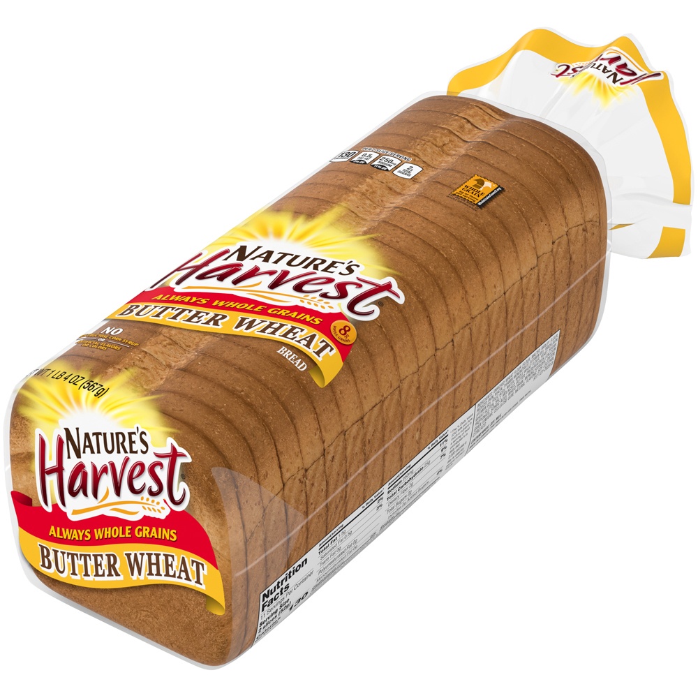 slide 4 of 9, Nature's Harvest Butter Bread, 20 oz, 1 ct