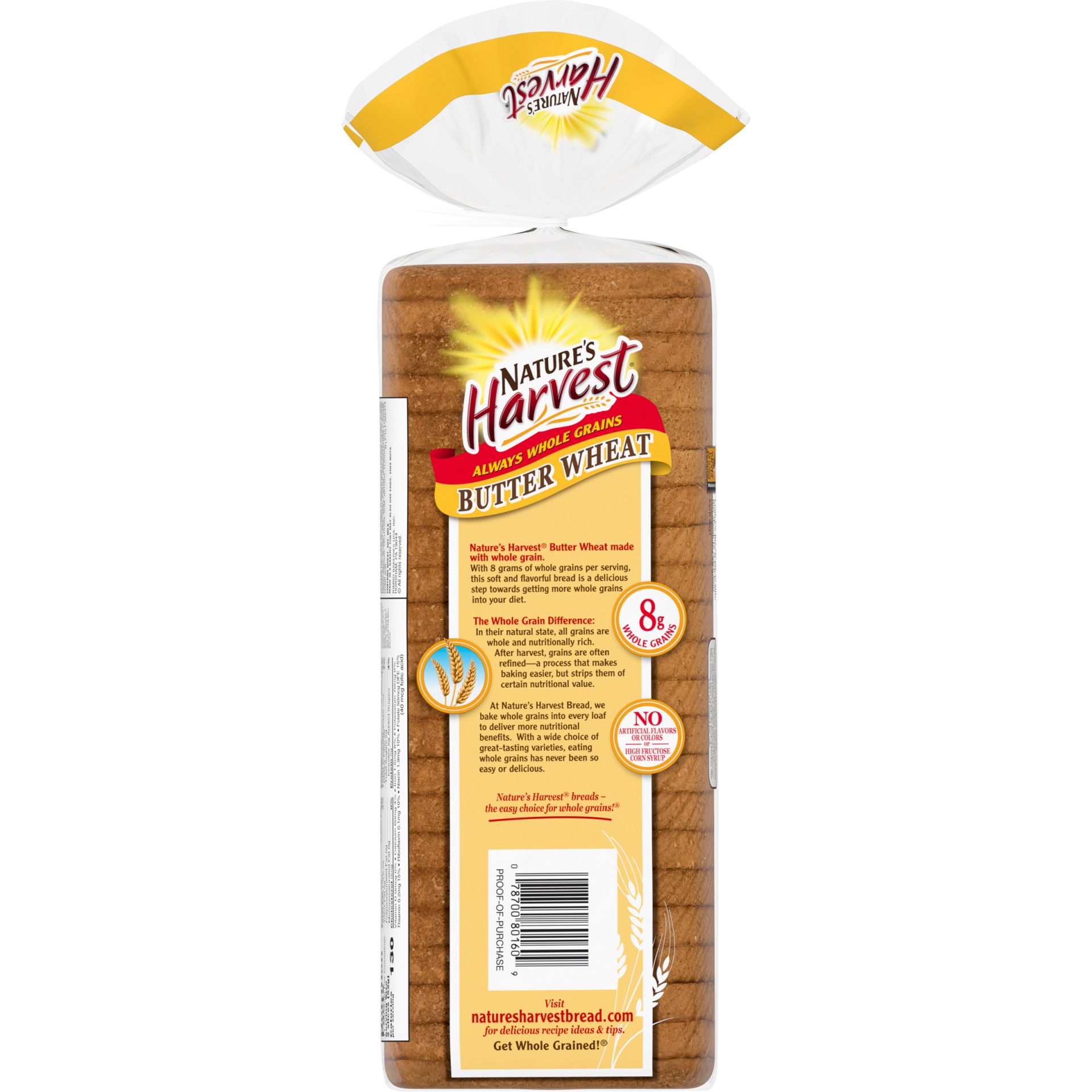 slide 7 of 9, Nature's Harvest Butter Bread, 20 oz, 1 ct