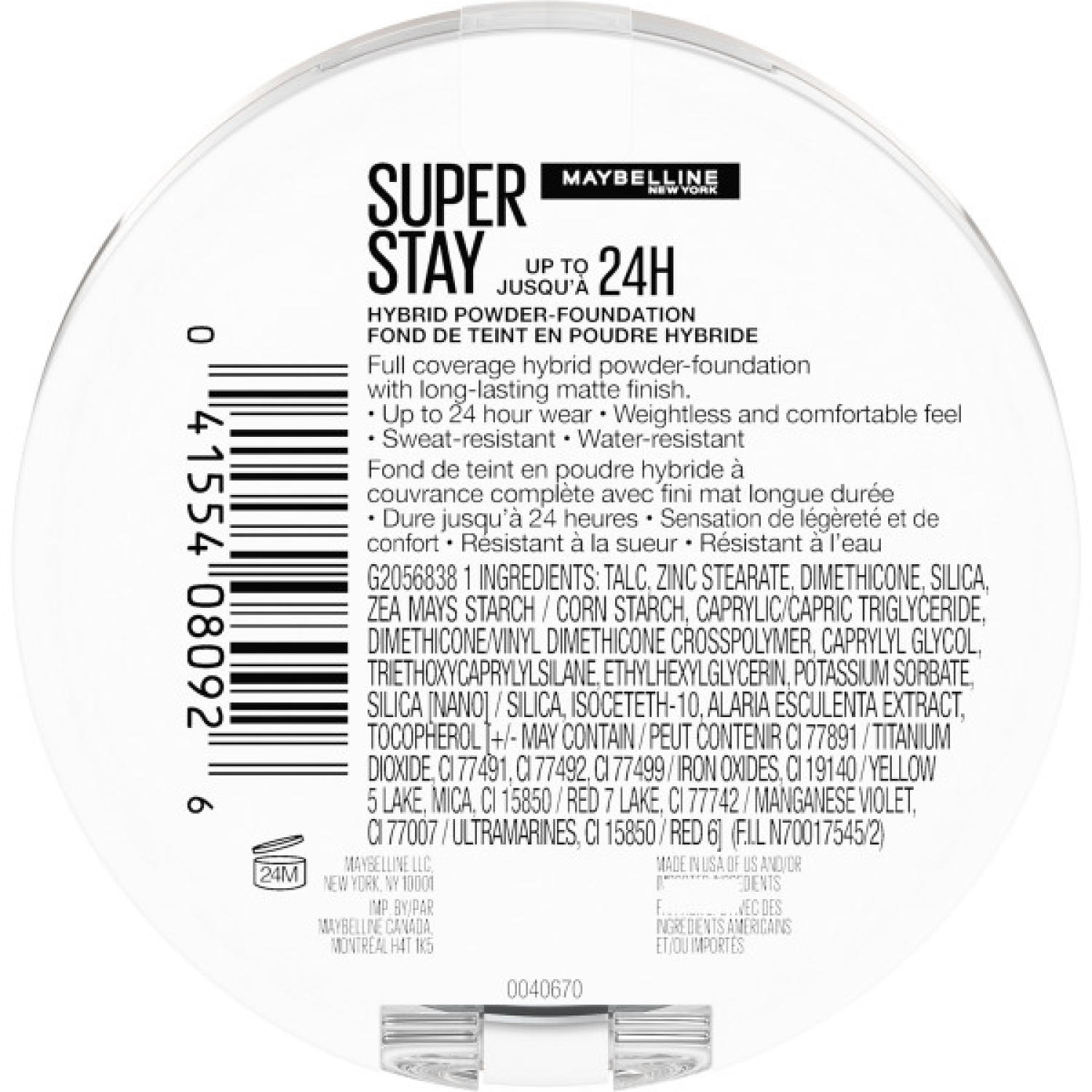 slide 2 of 8, Super Stay 102 Hybrid Powder-Foundation 0.21 oz, 0.21 oz