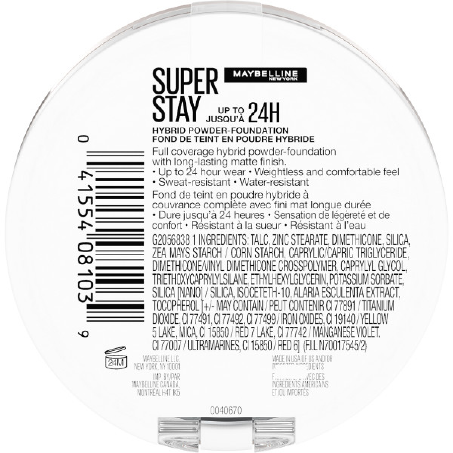 slide 2 of 8, Super Stay 340 Hybrid Powder-Foundation 0.21 oz, 0.21 oz