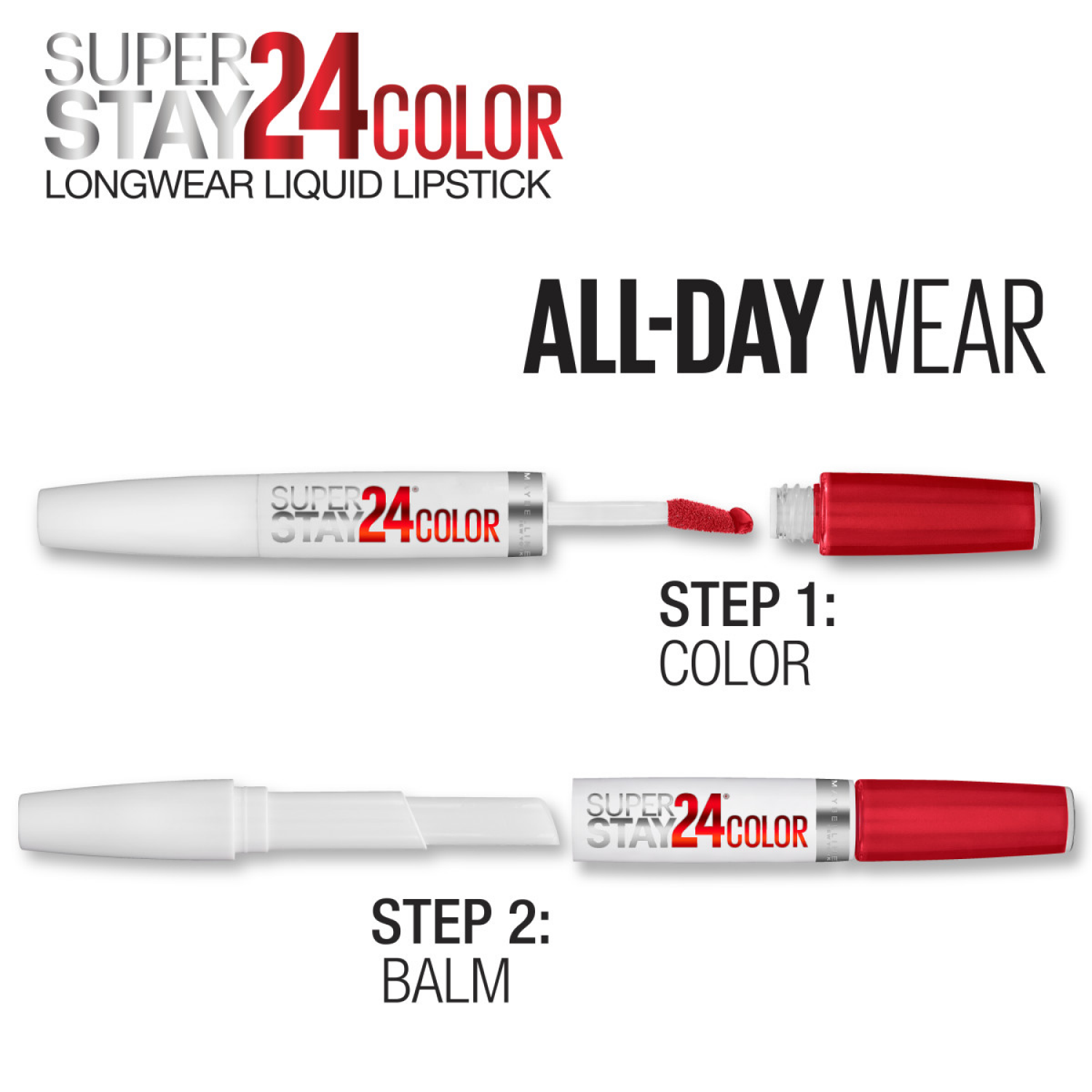 slide 2 of 2, Super Stay 24 All Day Cherry Lip Color, 1 ct