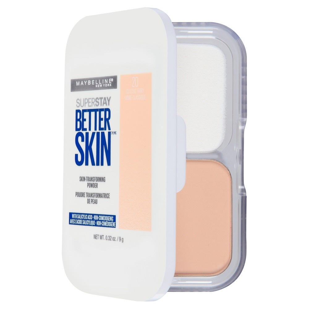 slide 6 of 6, Maybelline Superstay Better Skin Powder Foundation 020 Classic Ivory, 1 ct