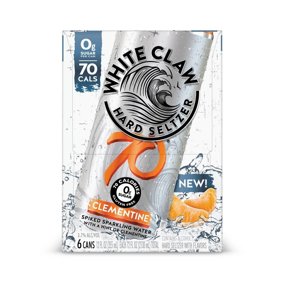 White Claw Hard Seltzer 70 Clementine 6 ct; 12 oz Shipt