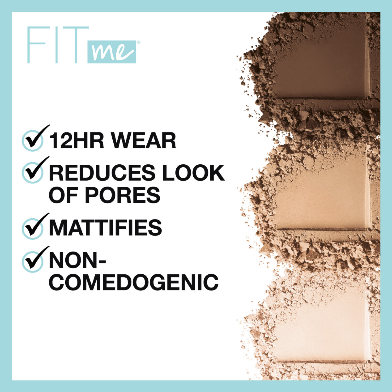 slide 6 of 8, Maybelline New York Maybelline Fit Me! Matte + Poreless Pressed Face Powder, Coconut, 0.29 oz