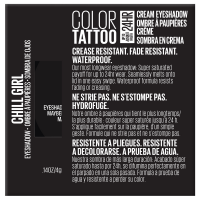 slide 16 of 17, Maybelline Color Tattoo Up To 24Hr Longwear Cream Eyeshadow Makeup, Chill Girl, 0.14 oz