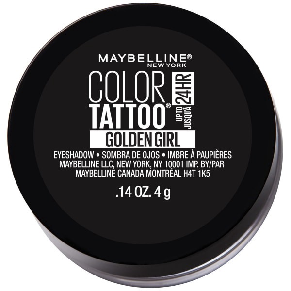 slide 9 of 17, Maybelline Color Tattoo Up To 24Hr Longwear Cream Eyeshadow Makeup, Golden Girl, 0.14 oz