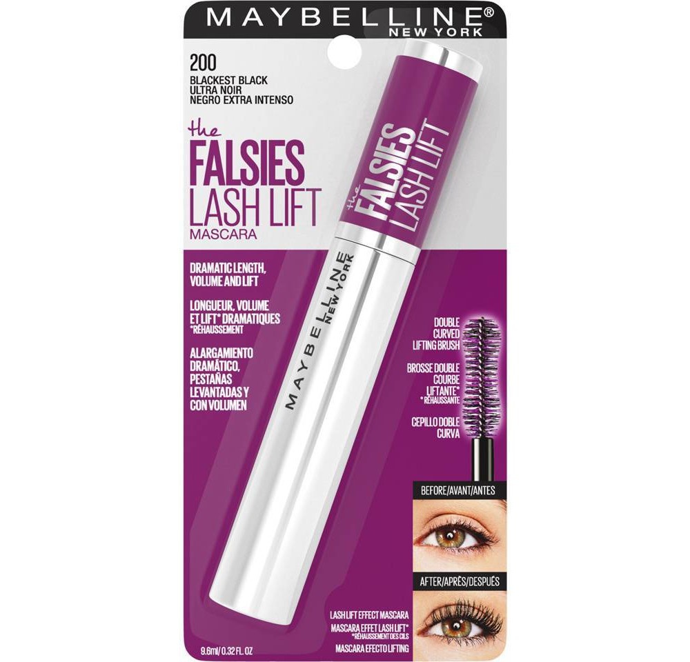 slide 7 of 8, Maybelline The Falsies Lash Lift Washable Mascara Eye Makeup, - Blackest Black, 0.32 oz