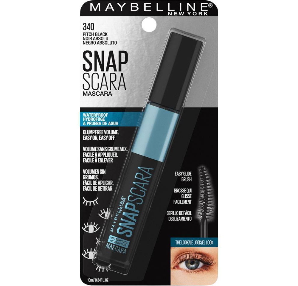 slide 5 of 7, Maybelline Snapscara Waterproof Mascara - 340 Pitch Black - 0.34 fl oz, 0.34 oz