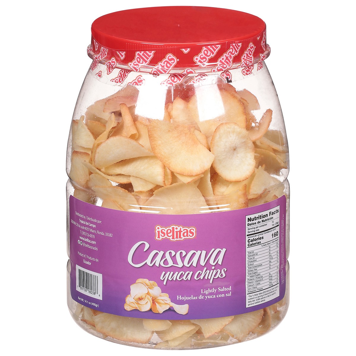 slide 3 of 4, Iselitas Cassava Salt, 24 oz