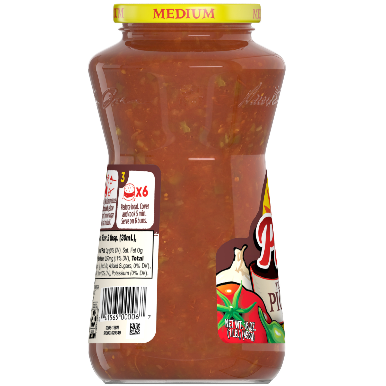 slide 3 of 8, Pace Picante Sauce, Medium, 16.000 oz