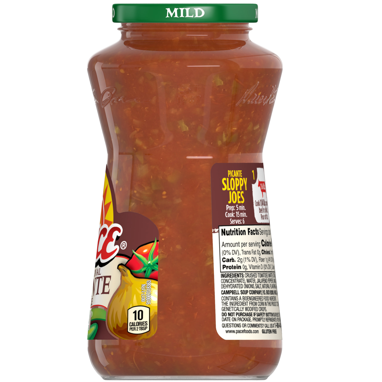 slide 3 of 7, Pace Picante Sauce, Mild, 16.000 oz