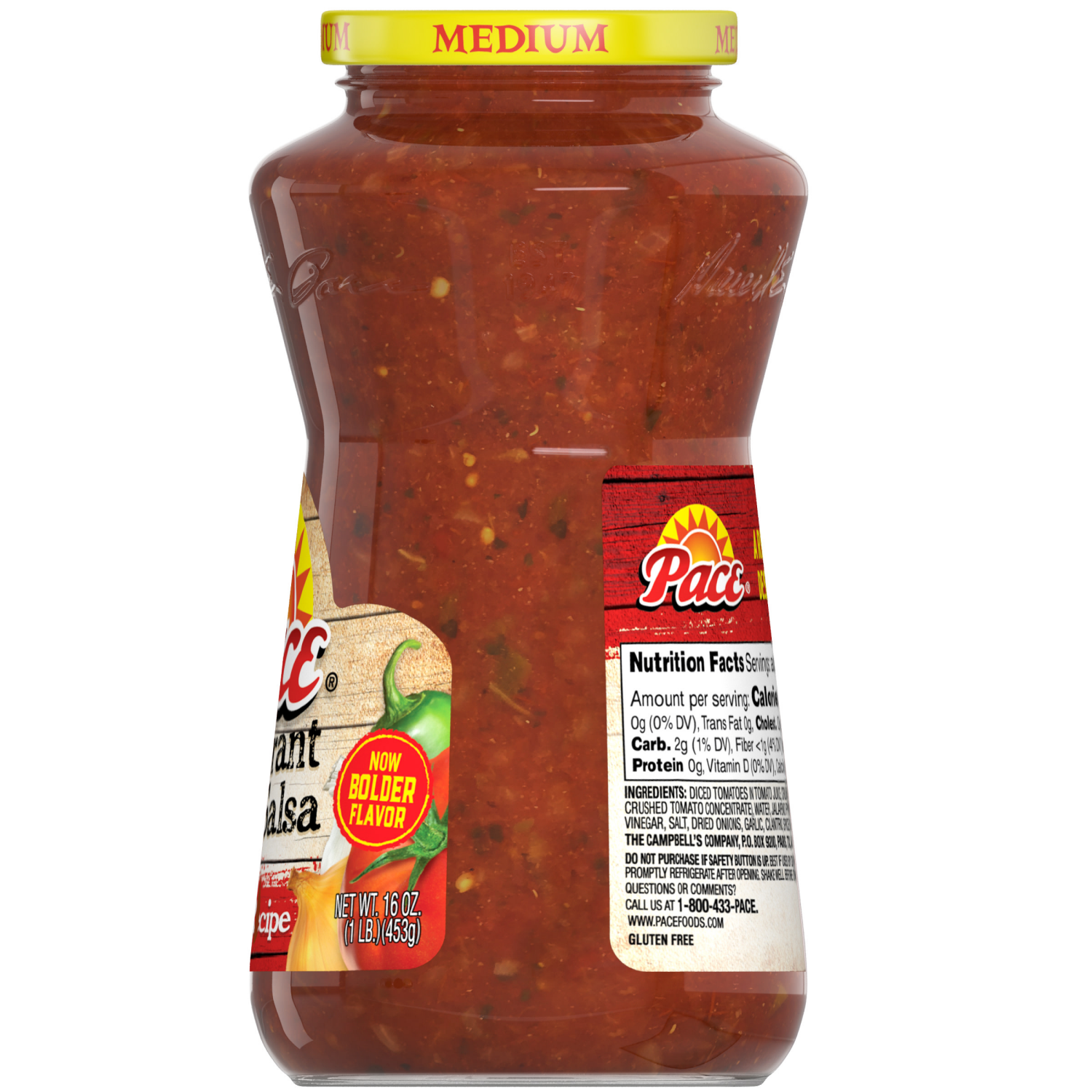 slide 3 of 7, Pace Restaurant Style Original Recipe Medium Salsa, 16 oz Jar, 16.000 oz