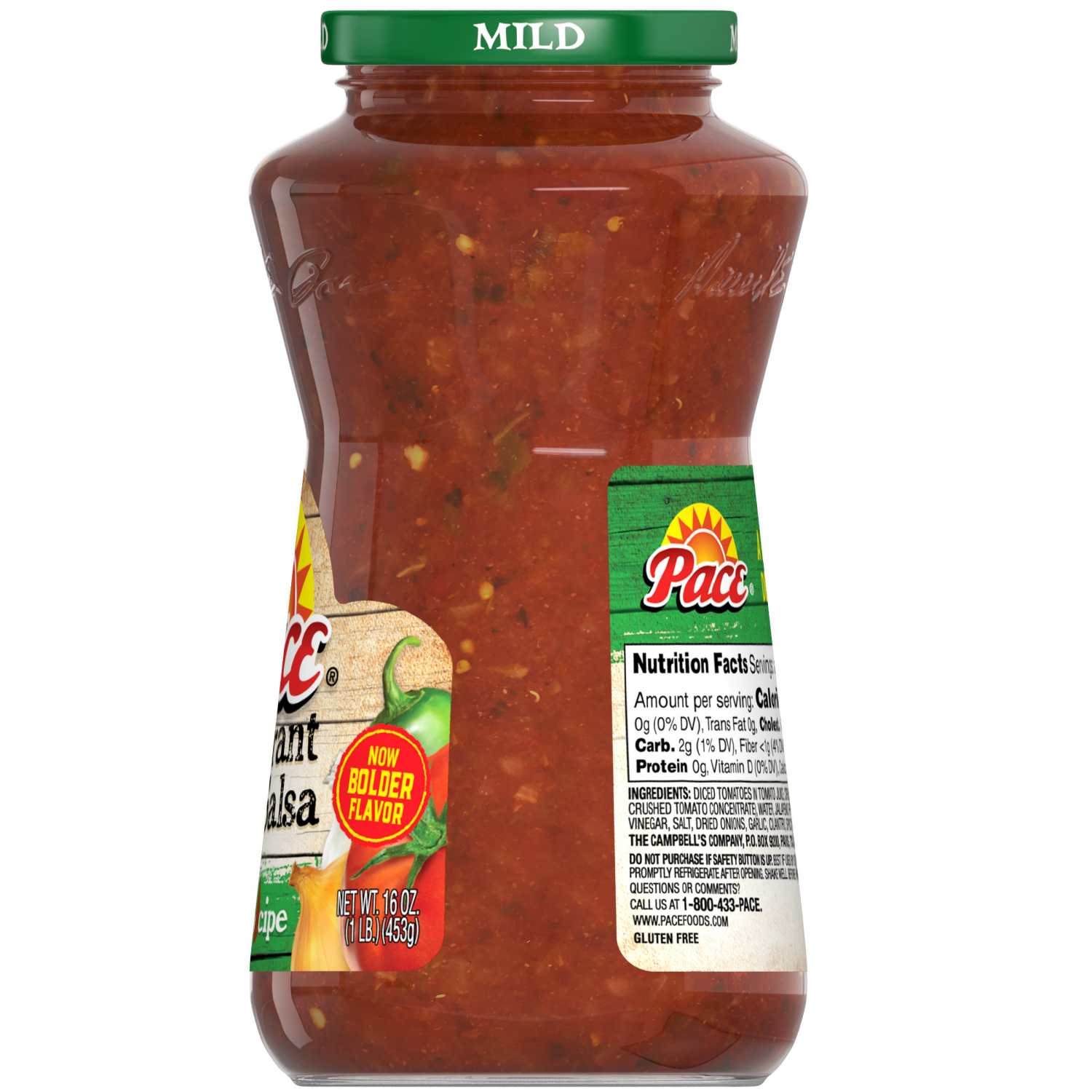 slide 3 of 7, Pace Restaurant Style Mild Salsa, 16 oz Jar, 16.000 oz