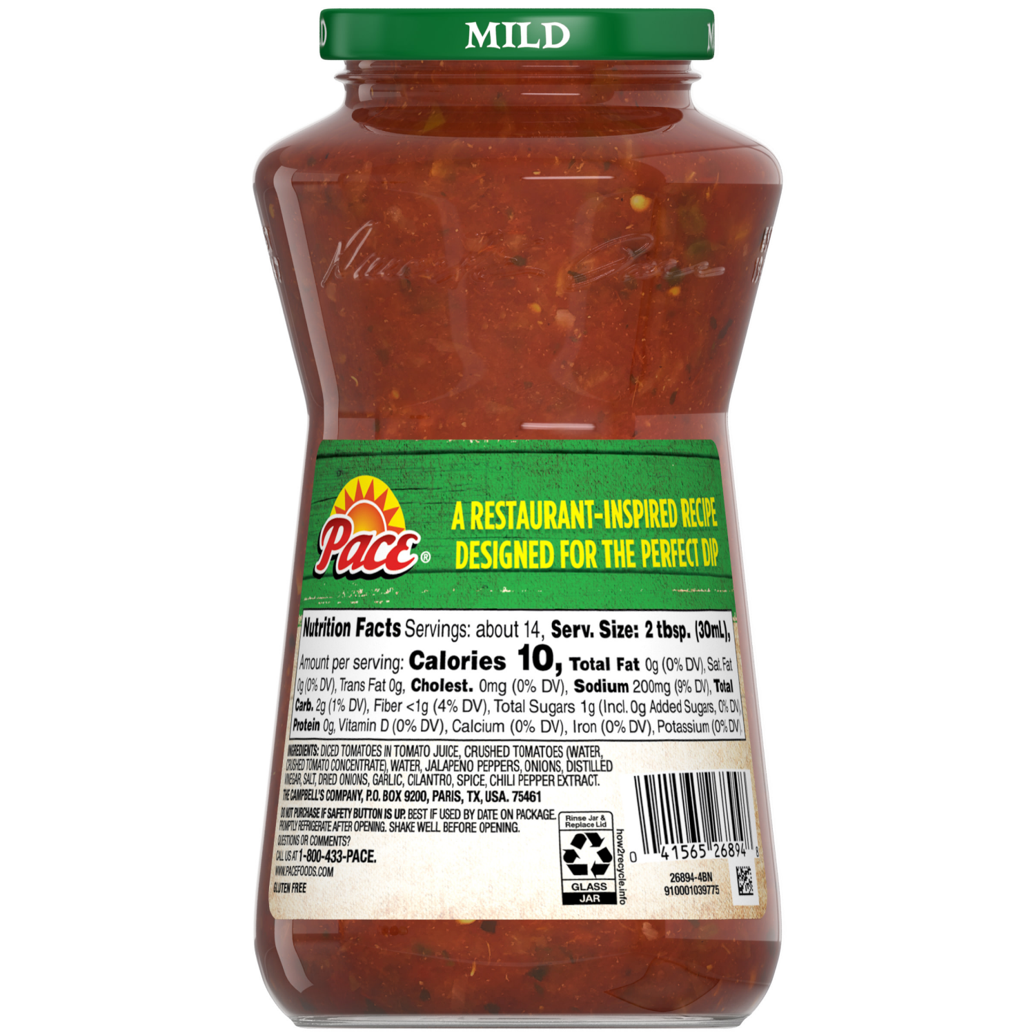 slide 7 of 7, Pace Restaurant Style Mild Salsa, 16 oz Jar, 16.000 oz