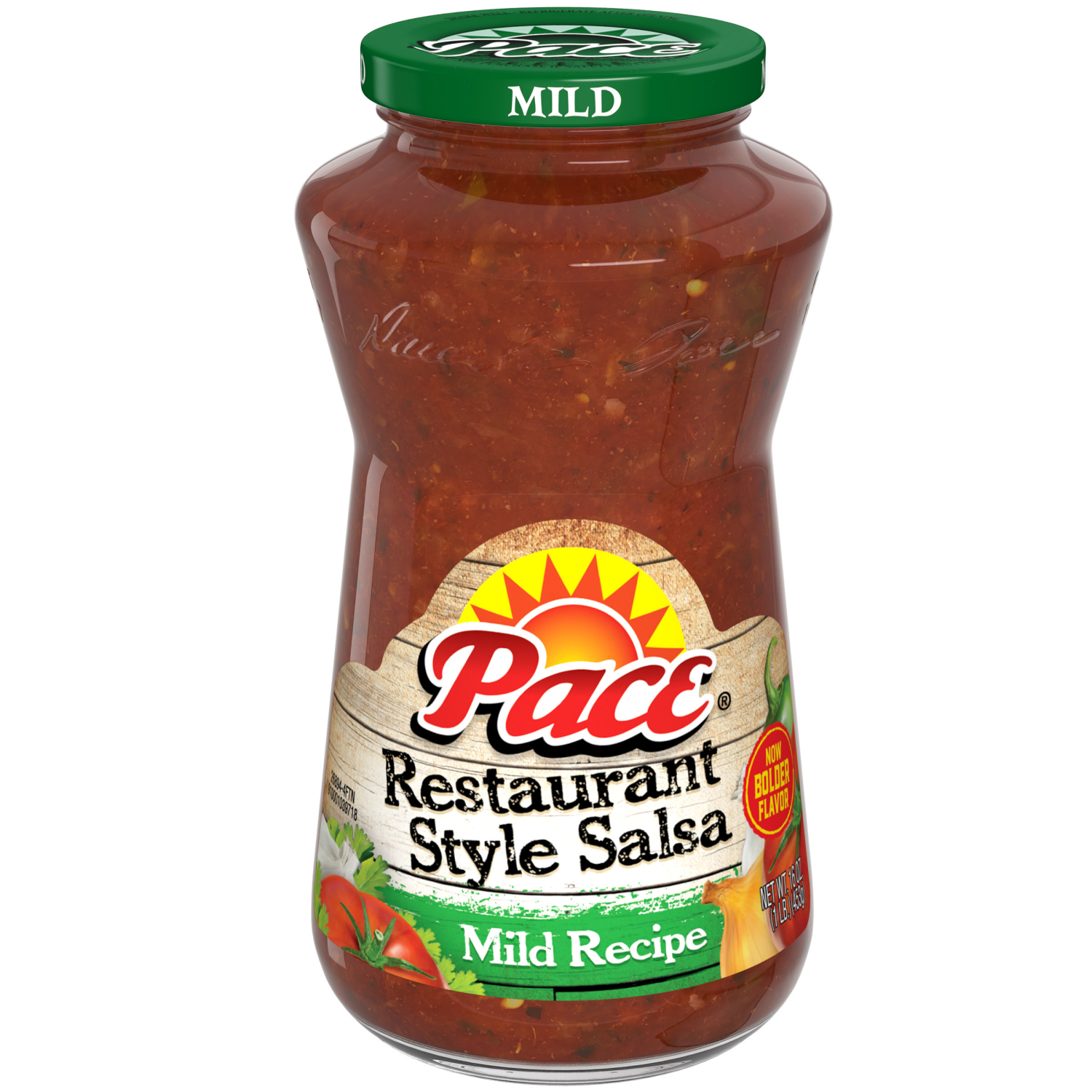 slide 1 of 7, Pace Restaurant Style Mild Salsa, 16 oz Jar, 16.000 oz