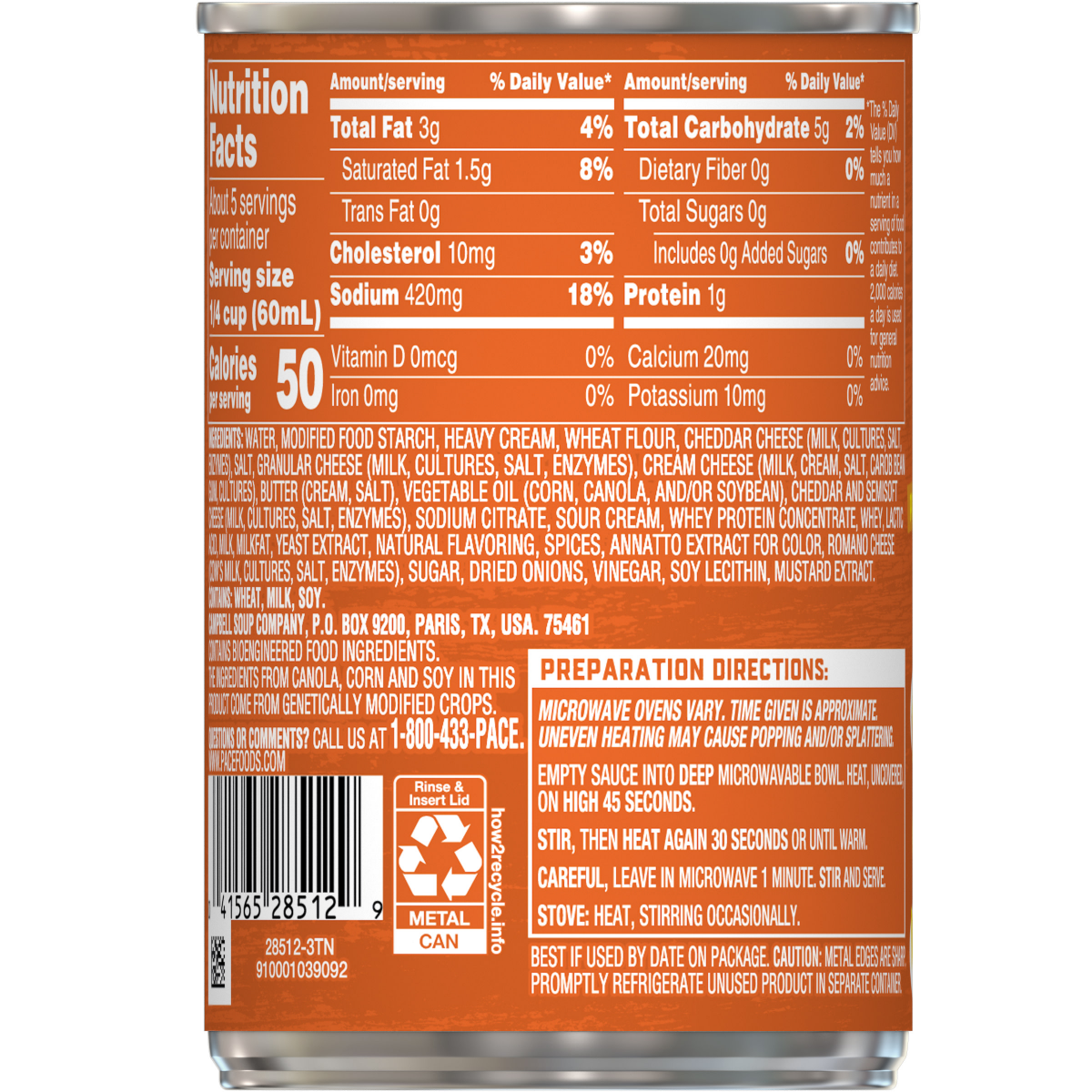 slide 3 of 8, Pace Medium Nacho Cheese Sauce, 10.5 oz Can, 10.5 oz