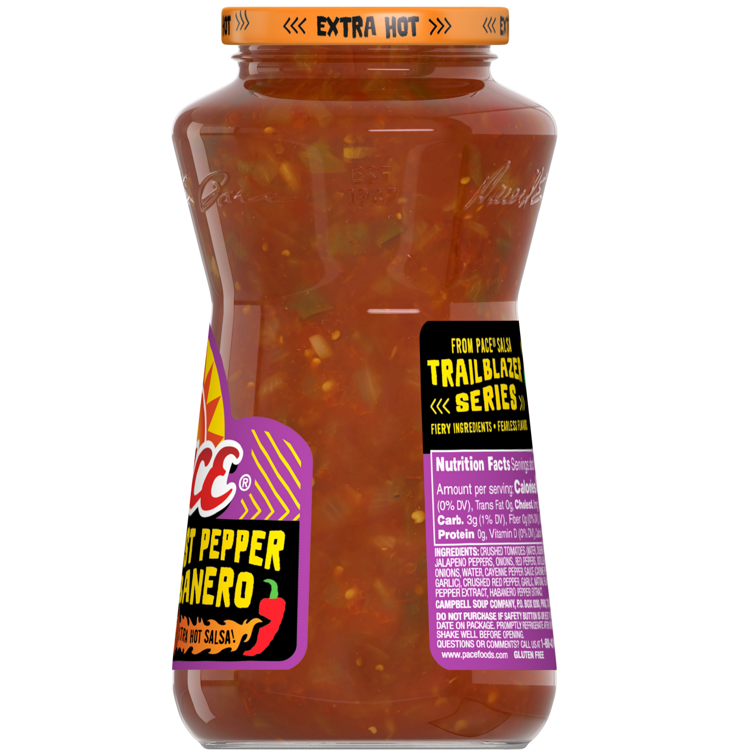 slide 2 of 8, Pace Ghost Pepper Habanero Extra Hot Salsa, 16.000 oz