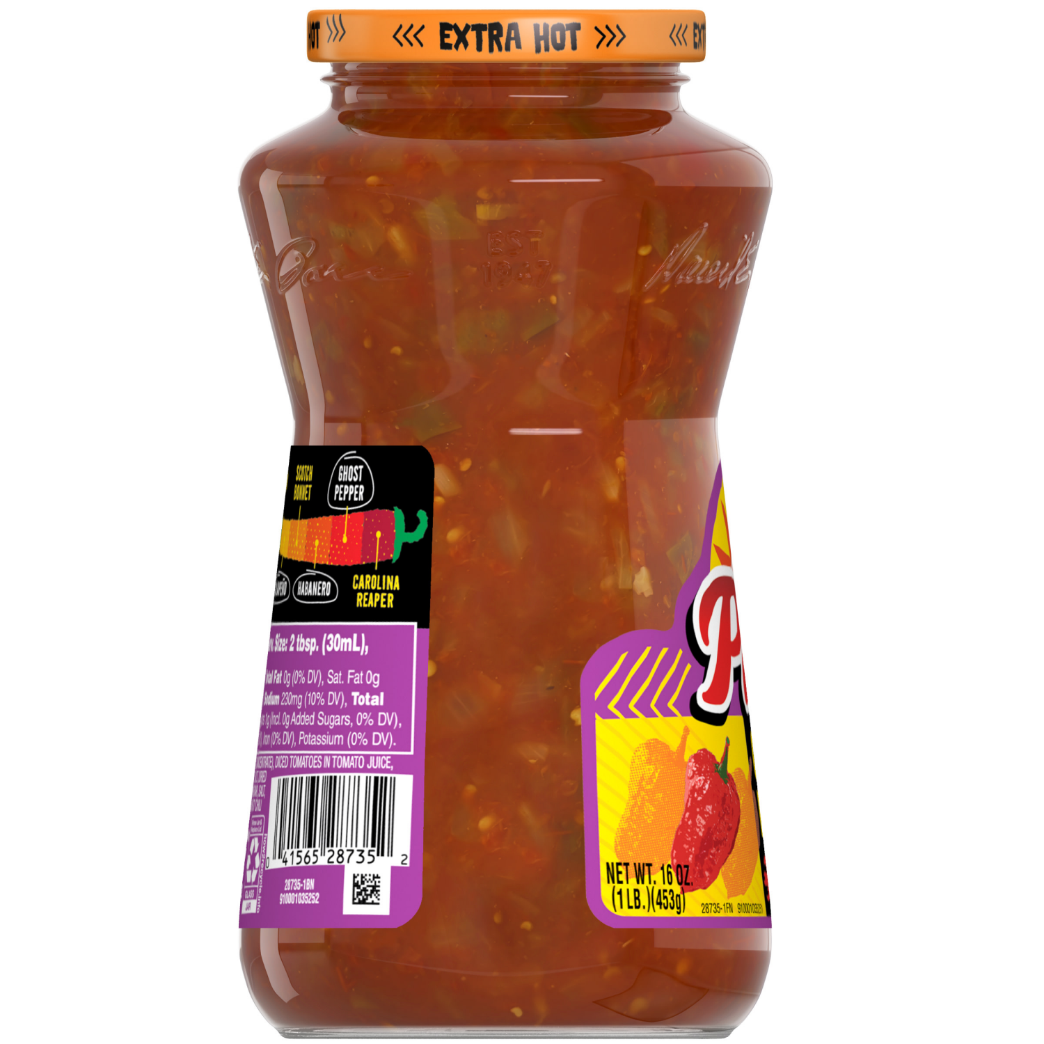 slide 3 of 8, Pace Ghost Pepper Habanero Extra Hot Salsa, 16.000 oz