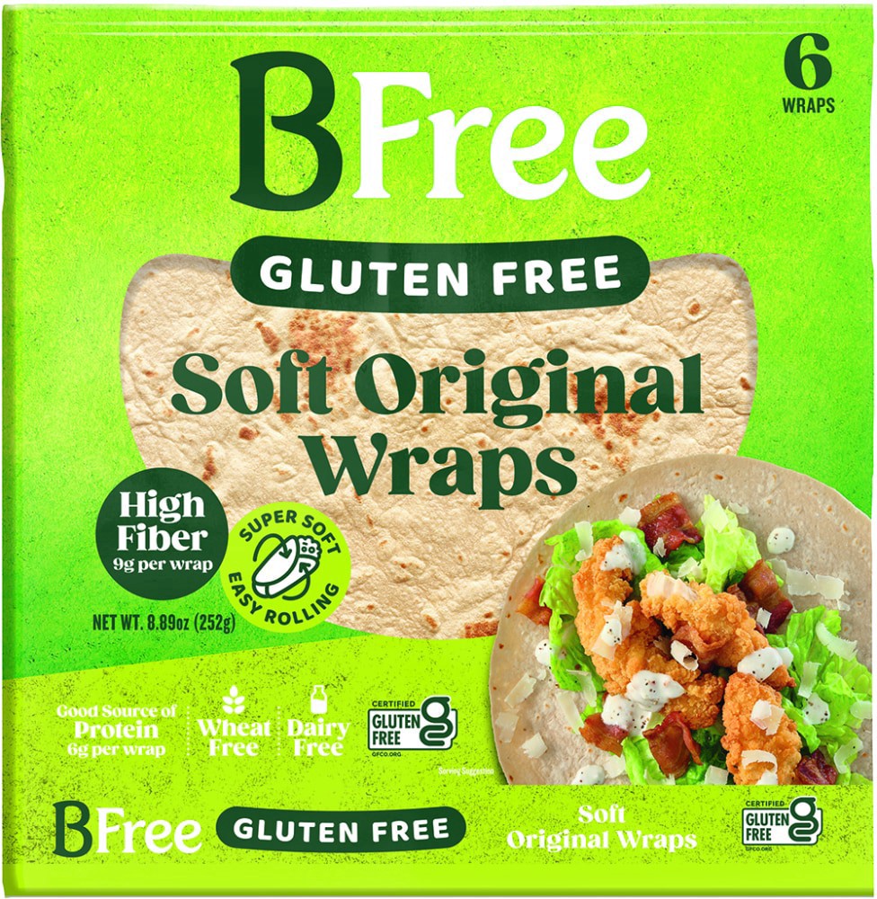 slide 1 of 2, BFree Gluten-Free Soft Original Wraps, 6 ct; 8.89 oz
