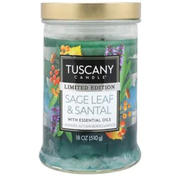 Tuscany Candle® Limited Edition Triple Pour Jar Candle - Sage Leaf & Santal