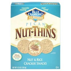 Blue Diamond Nut-Thins Pecan Rice Cracker Snacks 4.25 oz