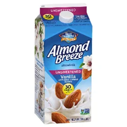 Blue Diamond Almond Breeze Unsweetened Vanilla Almondmilk, 64 oz