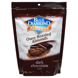 Blue Diamond, Oven Roast Dark Chocolate Almonds, 14oz Bag
