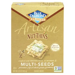 Blue Diamond Nut-Thins Artisan Multi-Seeds Rice Cracker Snacks 4.25 oz