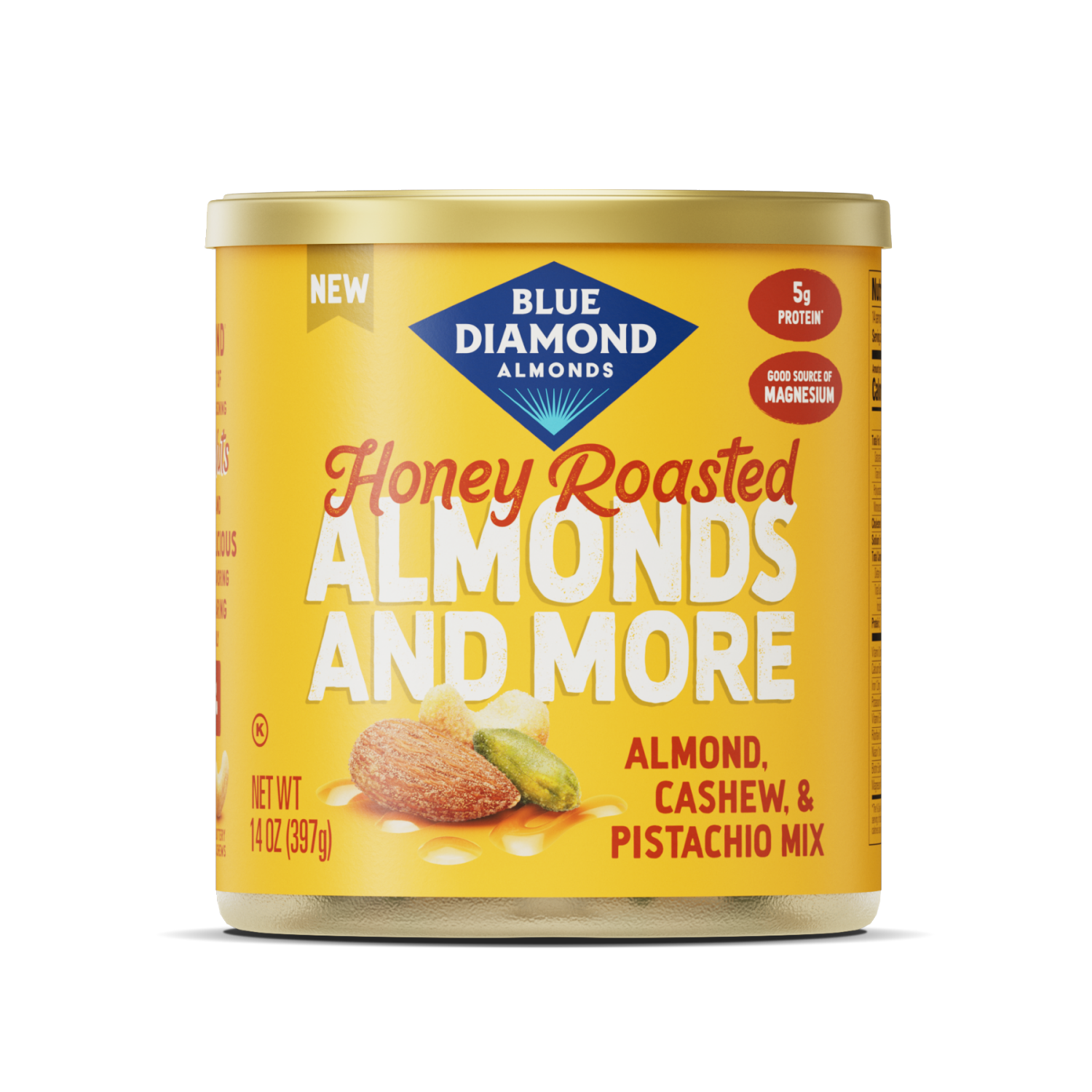 slide 1 of 1, Blue Diamond® Deluxe Mixed Nut - Honey Roasted, 14 oz