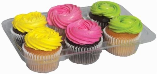slide 1 of 1, Decorated Mixed Cupcakes, 6 ct