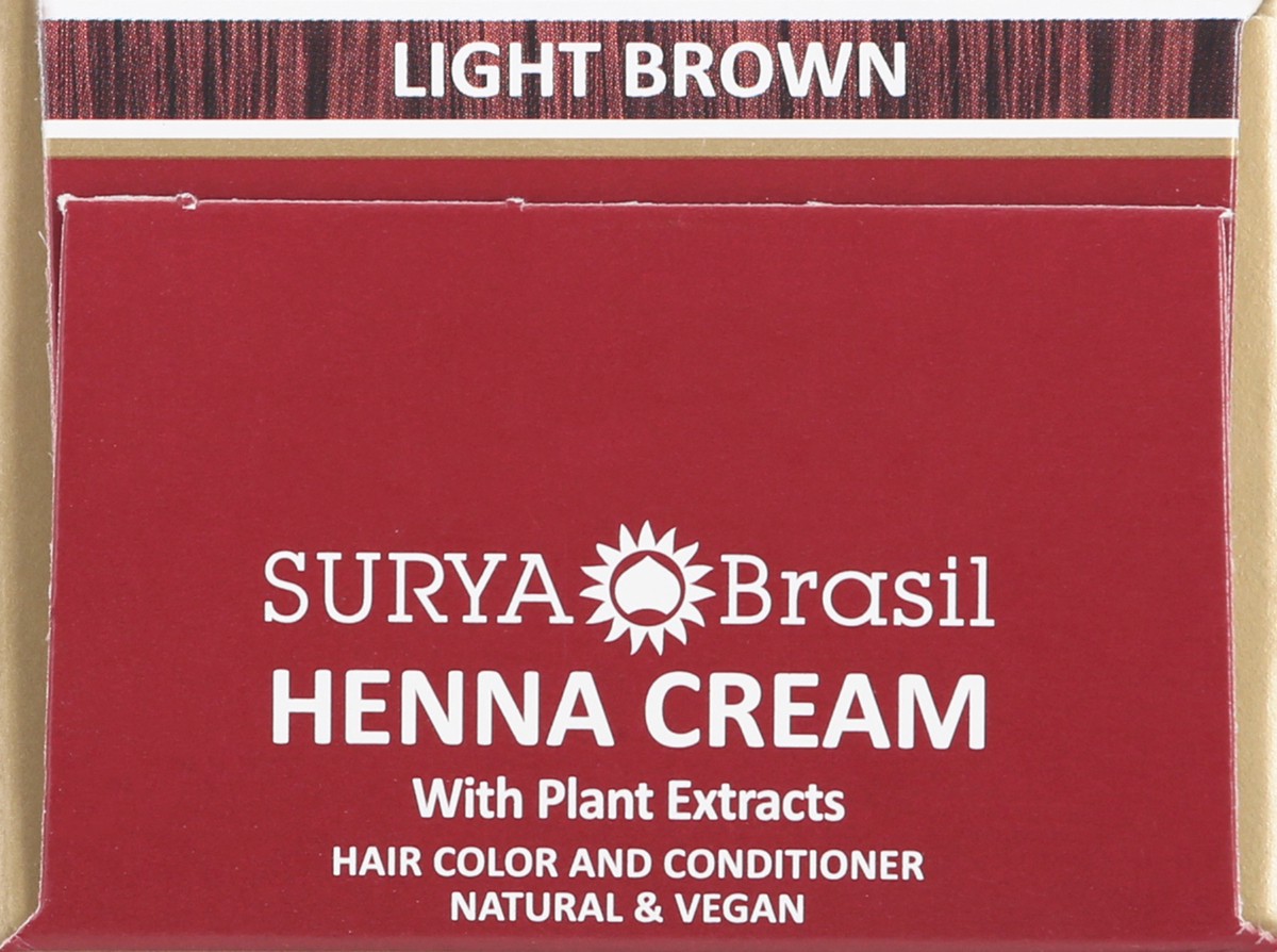 slide 8 of 9, Surya Brasil Light Brown Henna Cream with Plant Extracts 2.37 fl oz, 2.37 fl oz