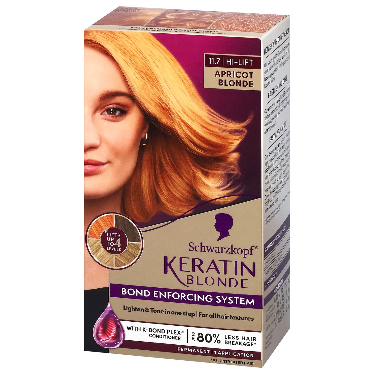 slide 11 of 14, Schwarzkopf 11.7 Apricot Blonde Permanent Keratin Blonde 1 Each, 1 ct