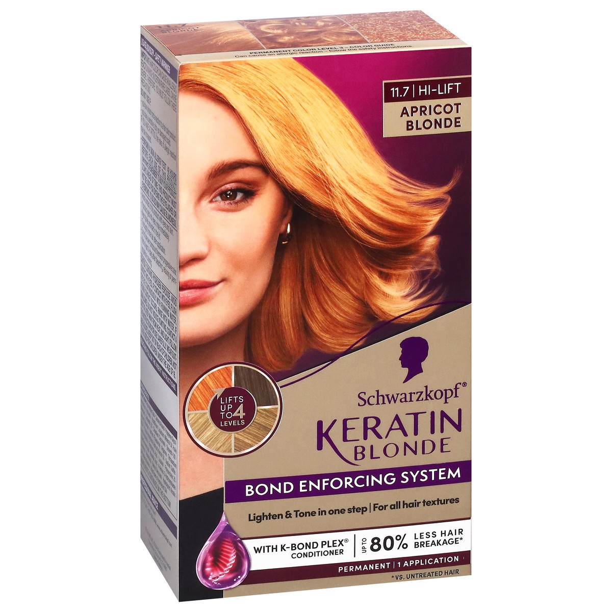 slide 2 of 14, Schwarzkopf 11.7 Apricot Blonde Permanent Keratin Blonde 1 Each, 1 ct