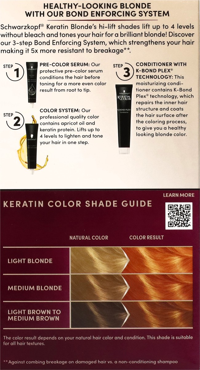 slide 9 of 14, Schwarzkopf 11.7 Apricot Blonde Permanent Keratin Blonde 1 Each, 1 ct