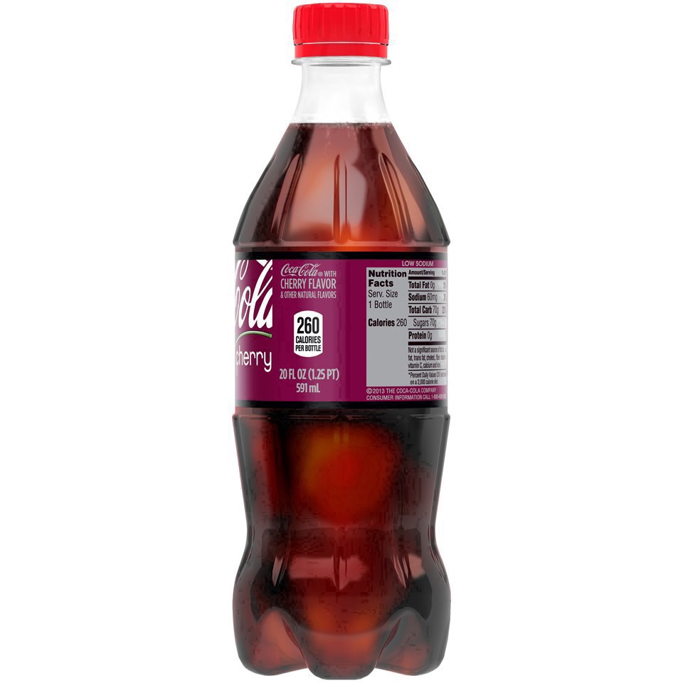 slide 8 of 46, Coca-Cola Cherry Bottle, 20 fl oz, 20 fl oz