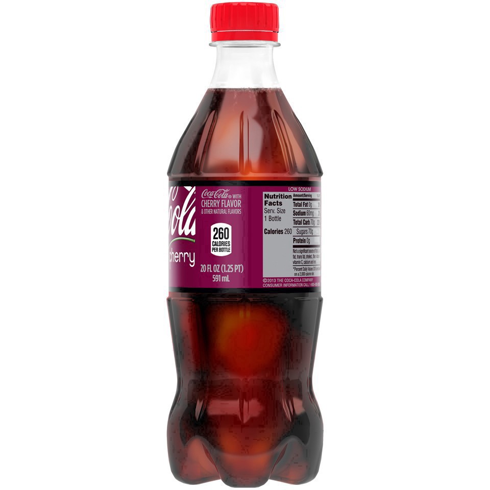 slide 29 of 46, Coca-Cola Cherry Bottle, 20 fl oz, 20 fl oz