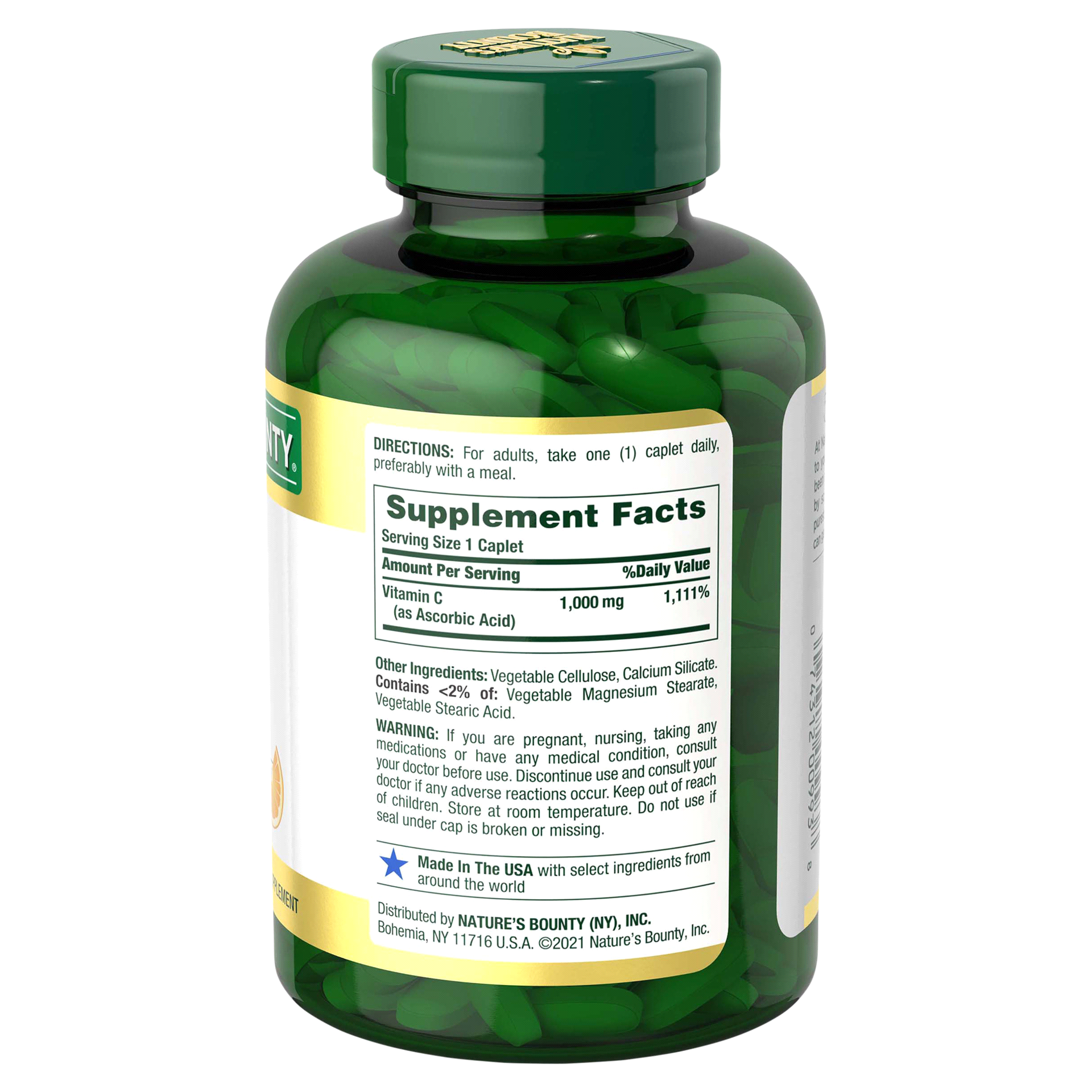 slide 6 of 13, Nature's Bounty Vitamin C, 1000 mg, Caplets, 300 ct