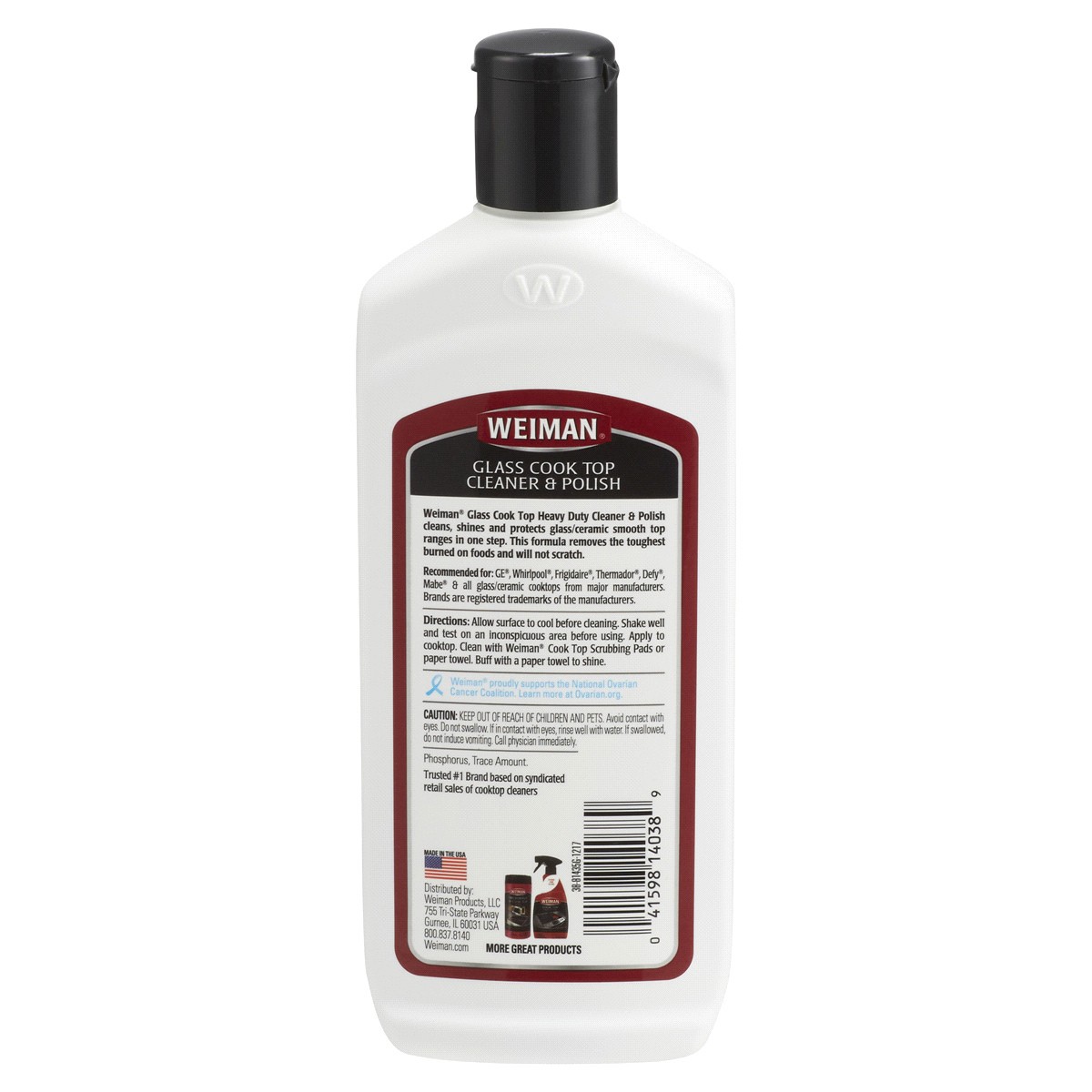 slide 2 of 2, Weiman Heavy Duty Glass Cook Top Cleaner & Polish 10 oz, 10 oz