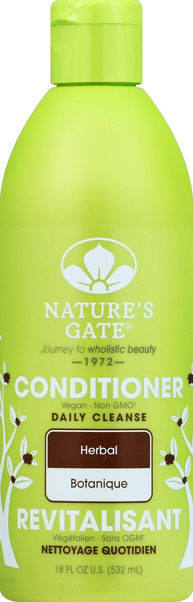 slide 2 of 2, Nature's Gate Daily Cleanse Herbal Botanique Conditioner, 18 fl oz