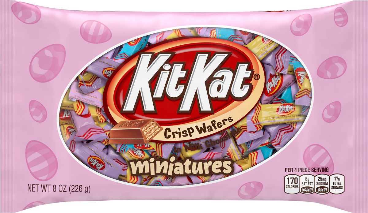 slide 5 of 6, KIT KAT Miniatures Crisp Wafers in Milk Chocolate 8 oz, 1 ct