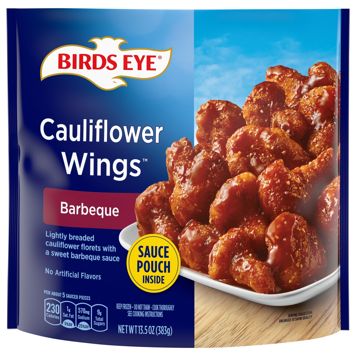 slide 10 of 14, Birds Eye Bbq Caulflwr Wings, 13.5 oz