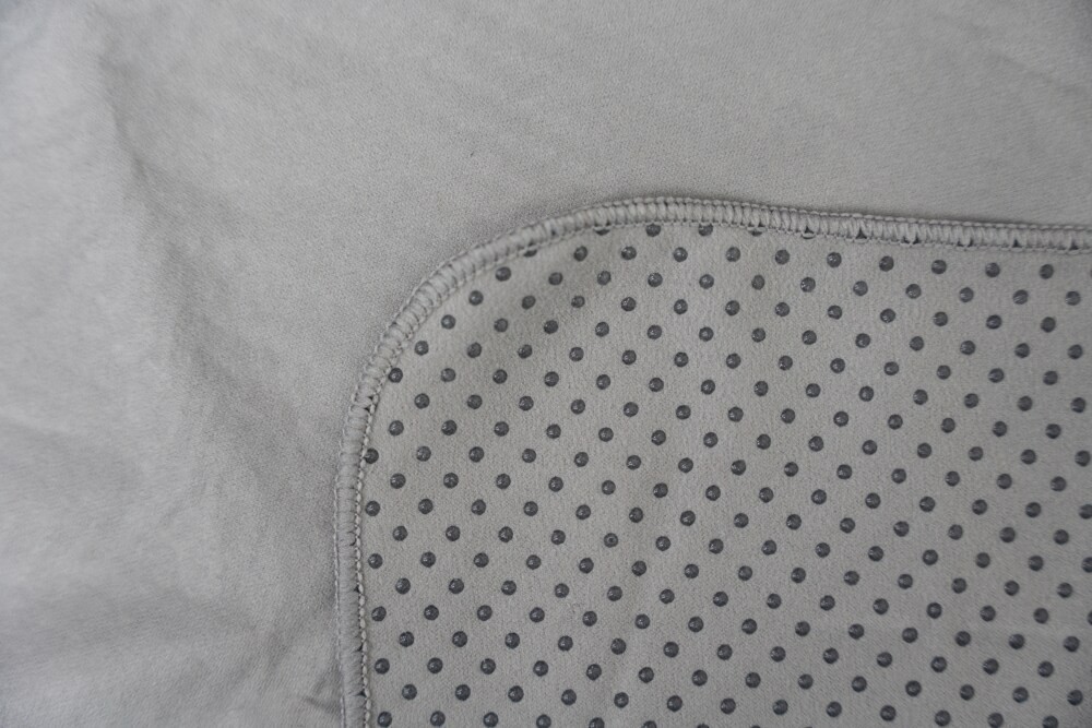 slide 2 of 4, Trajectory® No Slip Yoga Towel - Light Gray Heather, 1 ct